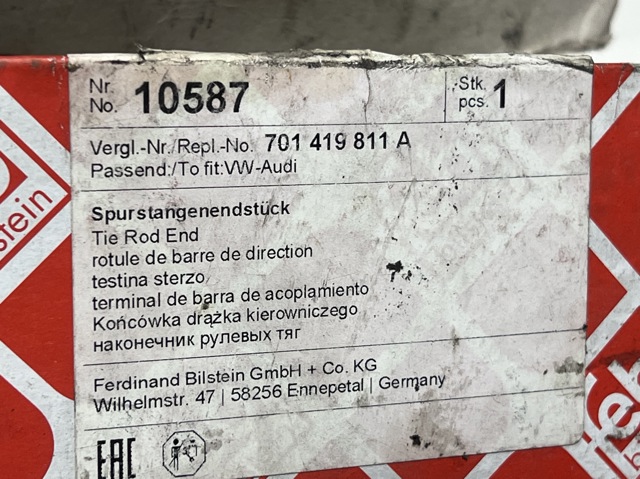 FEBI 10587 Наконечник рулевой тяги внешний в наличии Киев