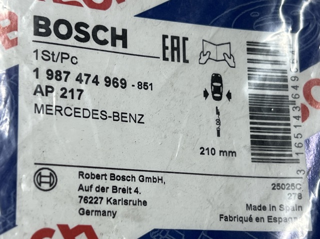 BOSCH 1987474969 Датчик износа тормозных колодок передний в наличии Каменское