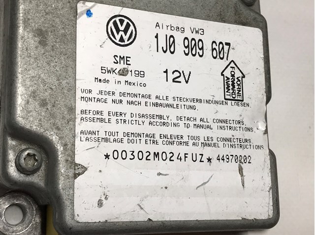 VAG 1J0909607 Модуль-процессор управления подушкой безопасности (ЭБУ AIRBAG) в наличии Хмельницкий