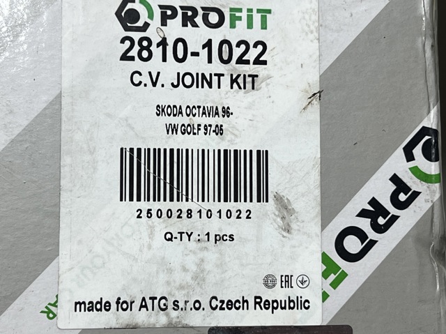 PROFIT 28101022 ШРУС внутренний в наличии Львов