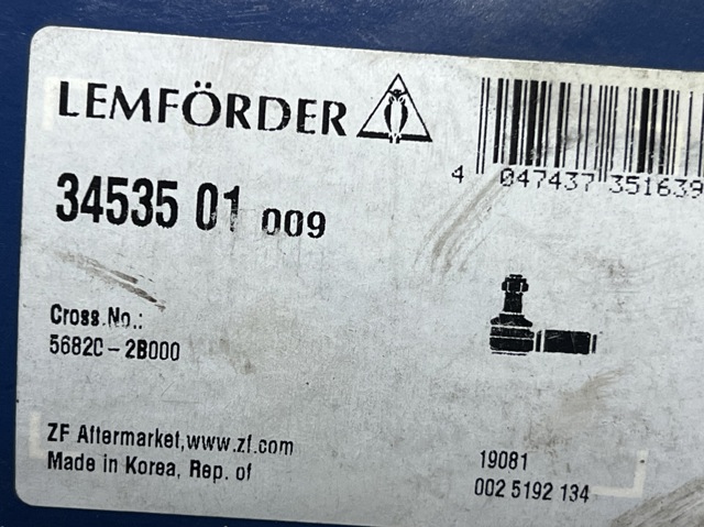 LEMFORDER 3453501 Наконечник рулевой тяги внешний в наличии Кривой Рог