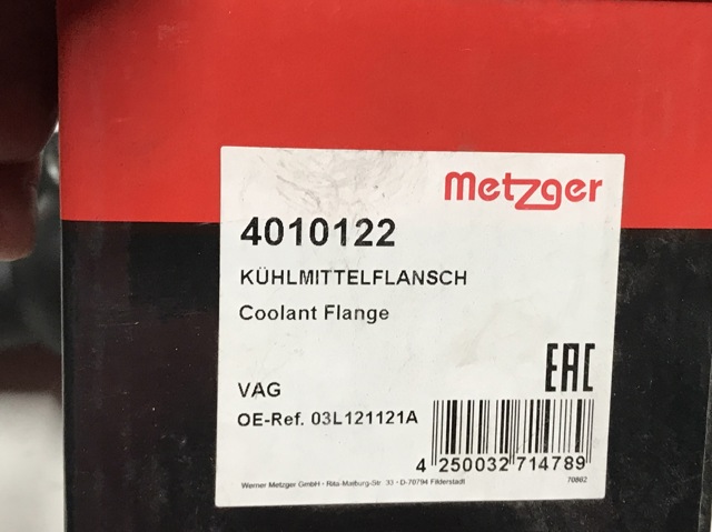 METZGER 4010122 Крышка термостата в наличии Киев