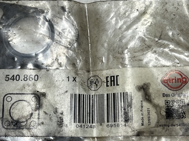 ELRING 540860 Прокладка холодильника EGR в наличии Украина