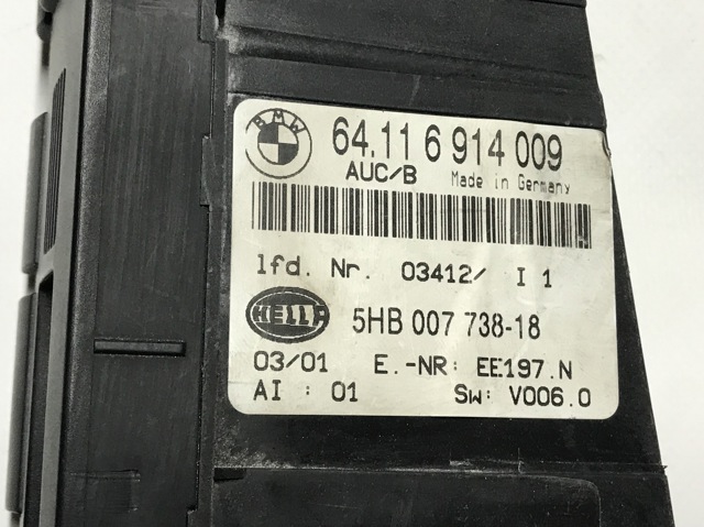 BMW 64116914009 Блок управления режимами отопления/кондиционирования в наличии Черкассы