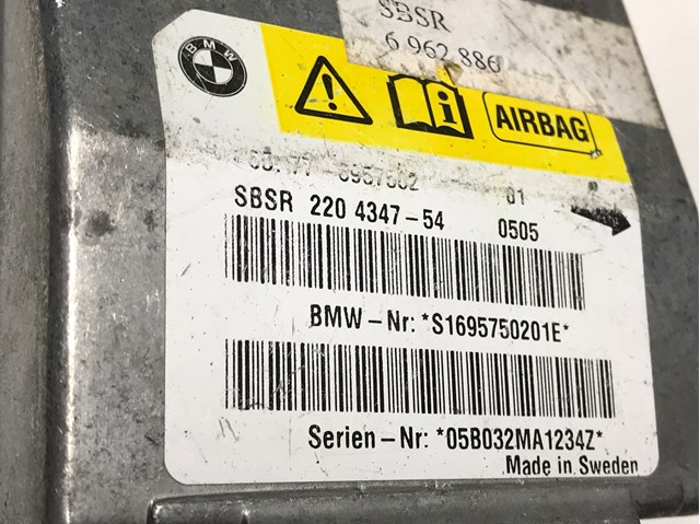 BMW 65776957502 Модуль-процессор управления подушкой безопасности (ЭБУ AIRBAG) в наличии Полтава
