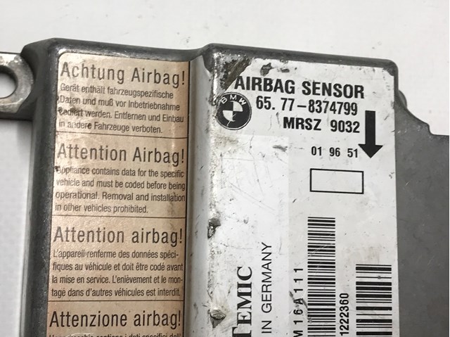 65778374799 Модуль-процессор управления подушкой безопасности (ЭБУ AIRBAG) купить Харьков