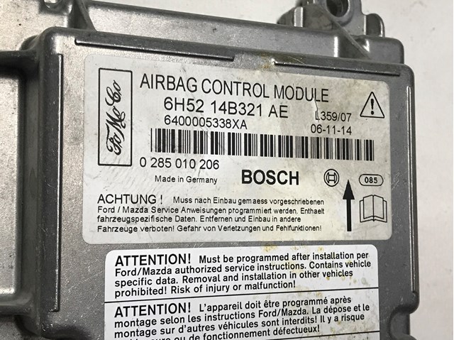 6H5214B321AE Модуль-процессор управления подушкой безопасности (ЭБУ AIRBAG) купить Львов