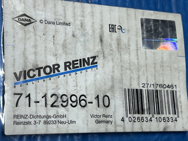 VICTOR REINZ 711299610 Прокладка поддона картера двигателя в наличии Ирпень