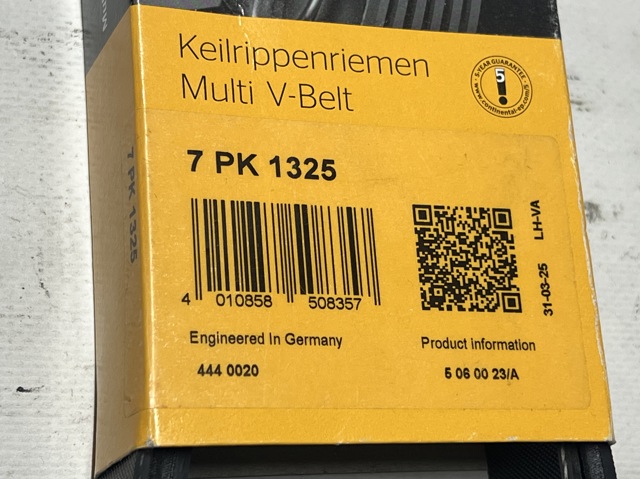 CONTINENTAL 7PK1325 Ремень генератора в наличии Житомир