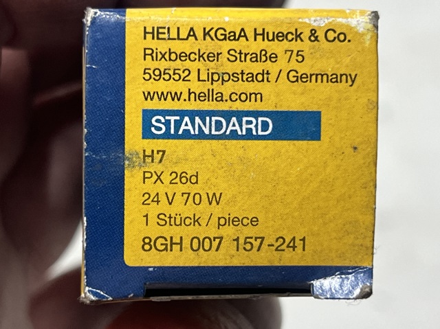HELLA 8GH007157241 Лампочка галогенная в наличии Ирпень