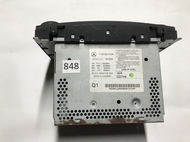 MERCEDES A1698207589 Магнитола (радио AM/FM) в наличии Хмельницкий