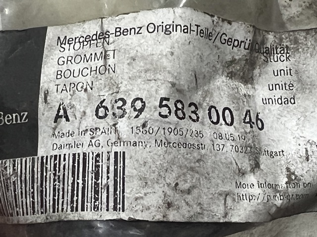 MERCEDES 6395830046 Подушка домкрата нижняя (поддомкратник) в наличии Харьков