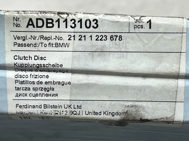 BLUE PRINT ADB113103 Диск сцепления в наличии Хмельницкий