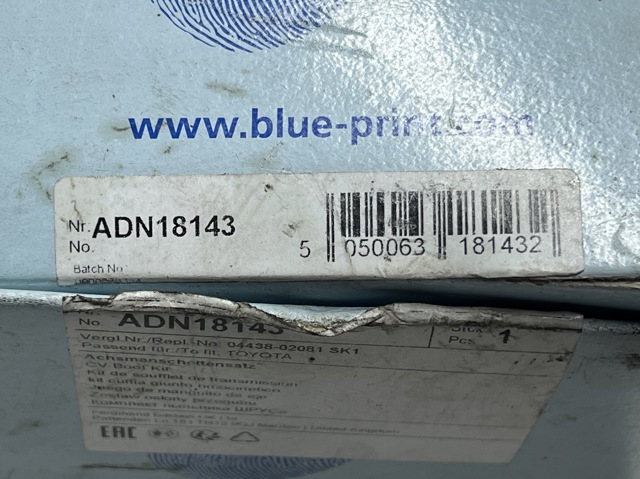 ADN18143 BLUE PRINT Пыльник ШРУСа передней полуоси внутренний купить в Черкассы