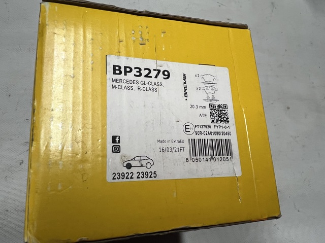 BREMSI BP3279 Передние тормозные колодки в наличии Львов