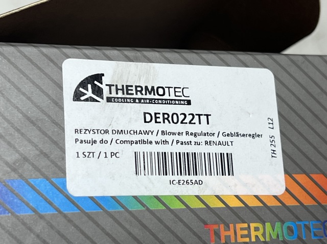 DER022TT THERMOTEC Резистор печки купить в Чернигов