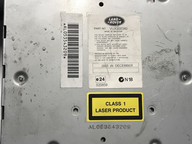 VUX500340 LAND ROVER Магнитола (радио AM/FM) купить в Ужгород