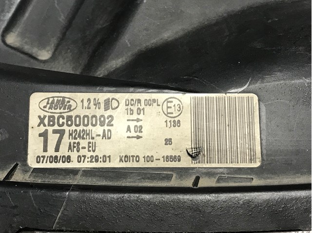 LAND ROVER XBC500092 Левая фара в наличии Киев