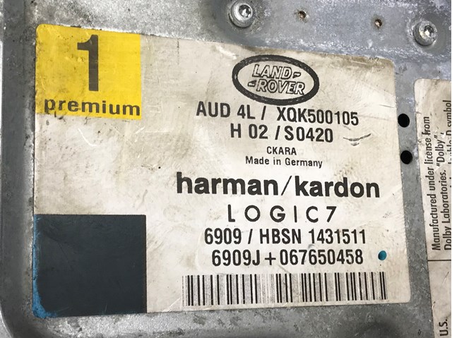 XQK500105 LAND ROVER Усилитель звука аудиосистемы купить в Харьков