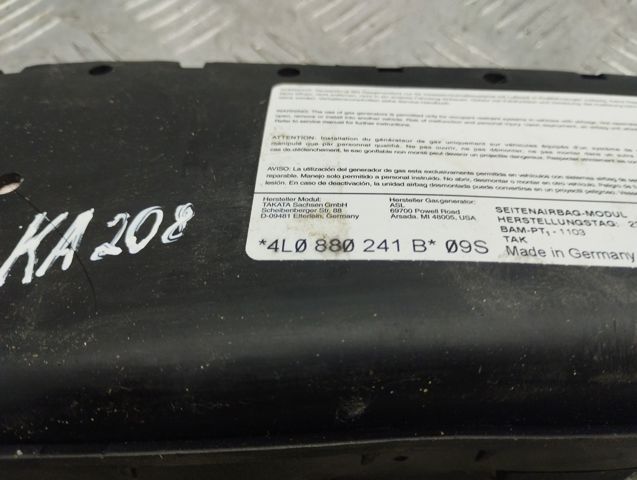 4L0880241B VAG Подушка безопасности (AIRBAG) спинки сиденья левого купить в Ирпень