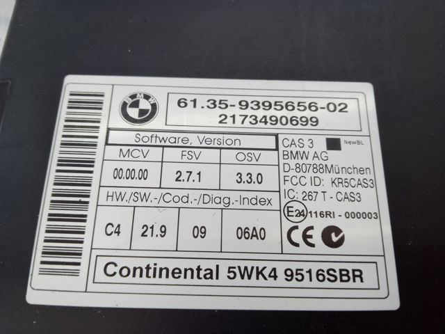 Блок управления комфортом 61359395656 BMW