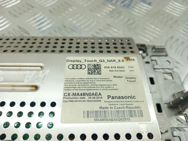 Дисплей многофункциональный 83A919604D VAG