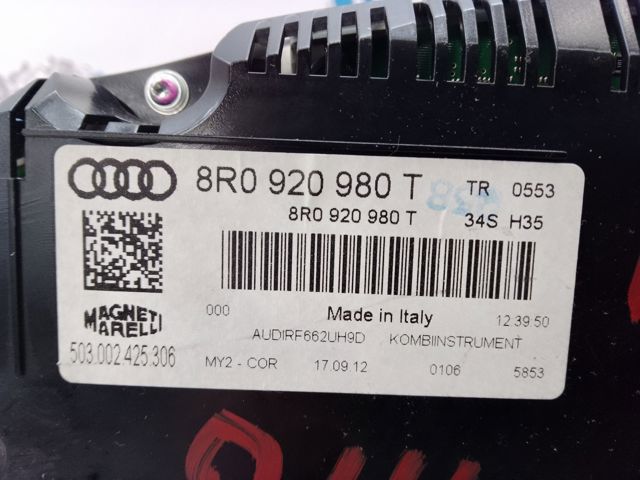 VAG 8R0920980T Приборная доска (щиток приборов) в наличии Ирпень