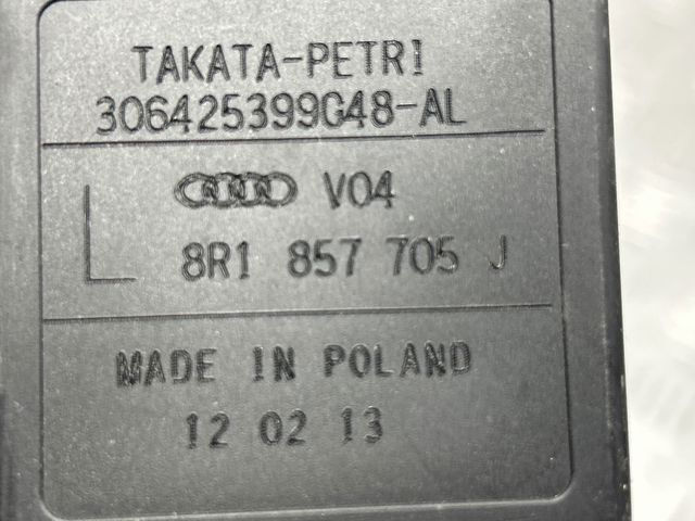 VAG 8R1857705JV04 Левый ремень безопасности в наличии Полтава