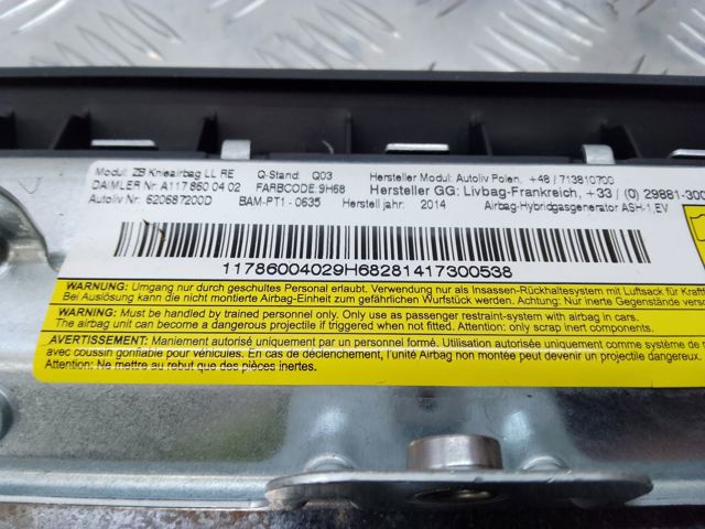 A11786004029H68 Подушка безопасности (AIRBAG) водительская, защиты коленей купить Львов