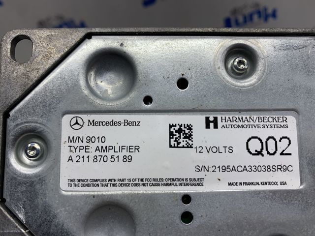 Усилитель звука аудиосистемы A2118705189 MERCEDES