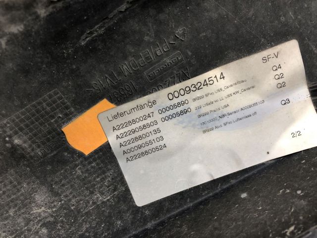 MERCEDES A22288002479999 Передний бампер в наличии Николаев