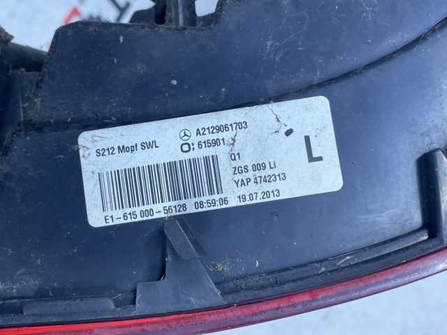 A2129061703 MERCEDES Фонарь задний левый внешний купить в Запорожье