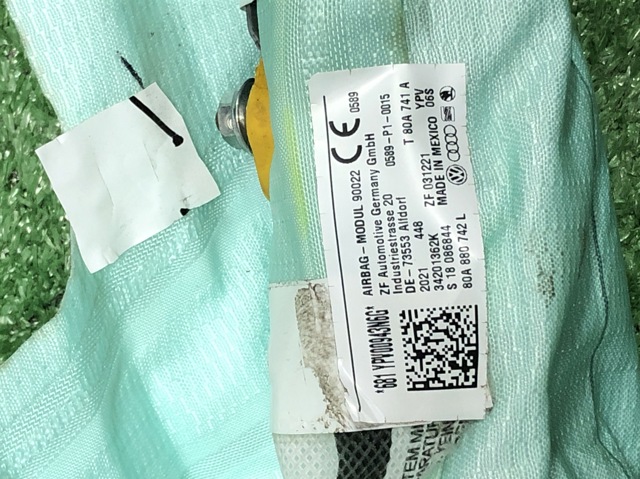 AIRBAG, шторка боковая правая 80A880742L VAG
