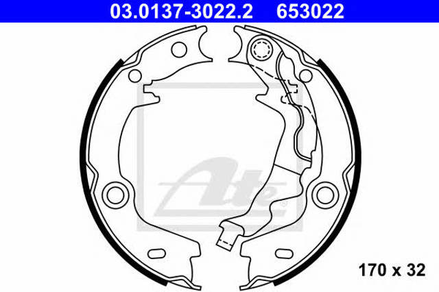 Sapatas do freio de estacionamento KIA Rio 2 JB