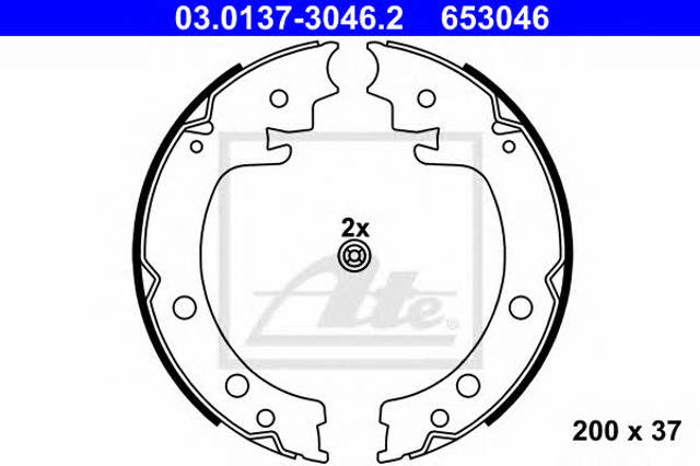 Sapatas do freio de estacionamento Suzuki Grand Vitara JB
