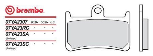BREMBO 07YA23RC Передние тормозные колодки в наличии Днепр