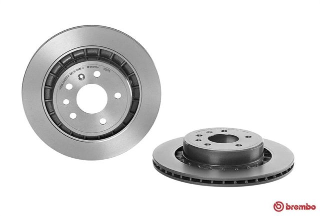 09B50711 BREMBO Диск тормозной задний купить в Ровно