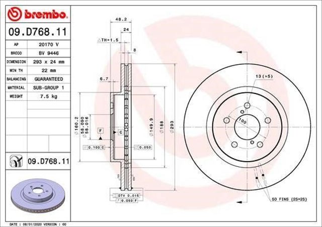 09D76811 Brembo