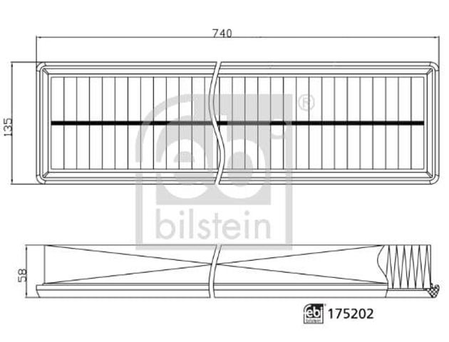 FEBI 175202 Фильтр воздушный в наличии Львов