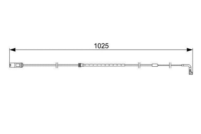 BOSCH 1987473026 Датчик износа тормозных колодок задний в наличии Сумы