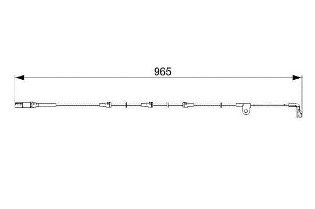 1987473027 BOSCH Датчик износа тормозных колодок передний купить в Одесса