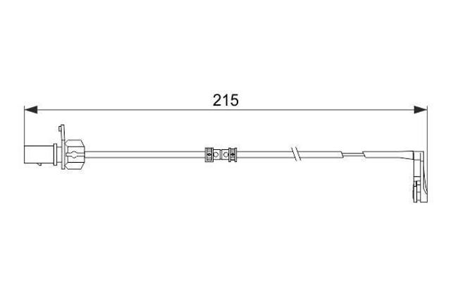1987474489 BOSCH Датчик износа тормозных колодок задний купить в Ужгород