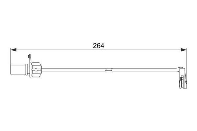 BOSCH 1987474517 Датчик износа тормозных колодок передний в наличии Украина