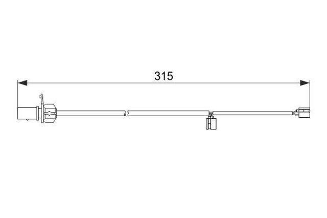 BOSCH 1987474518 Датчик износа тормозных колодок задний в наличии Запорожье