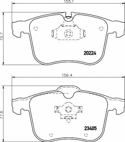 TEXTAR 2022401 Колодки тормозные передние дисковые в наличии Львов