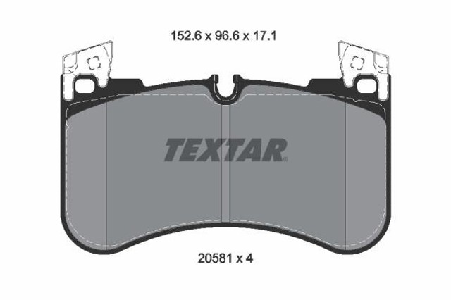 TEXTAR 2058101 Колодки тормозные передние дисковые в наличии Львов