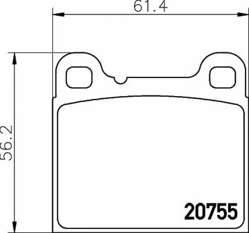 2075506 TEXTAR Задние тормозные колодки купить в Житомир