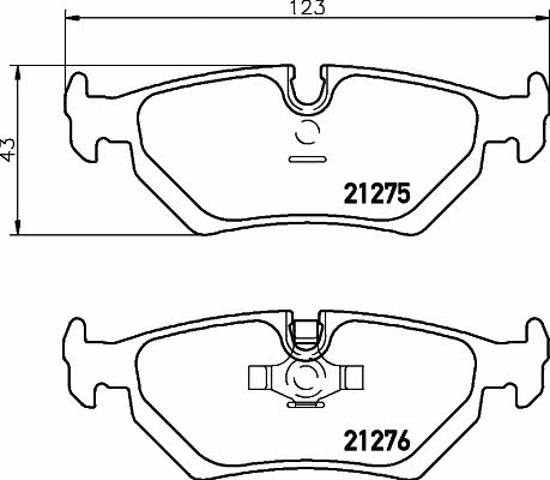 TEXTAR 2127501 Колодки тормозные задние дисковые в наличии Черкассы