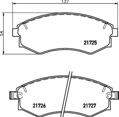 TEXTAR 2172502 Передние тормозные колодки в наличии Винница