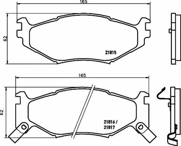 2181501 TEXTAR Колодки тормозные передние дисковые купить в Кривой Рог
